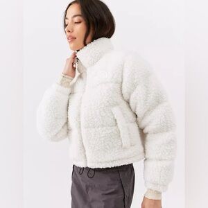 NWT North Face White Sherpa Puffer